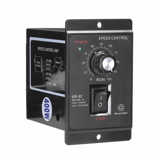 MACRAMEX Plastic Motor Speed Controller 400W AC220V US-52 Model Speed Regulator Controller Useful Display Rate AC Motor Regulator Industrial Applications | Lazada PH
