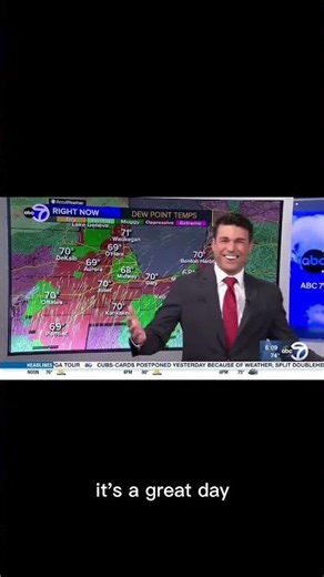 Weatherman finds out he has touch screen