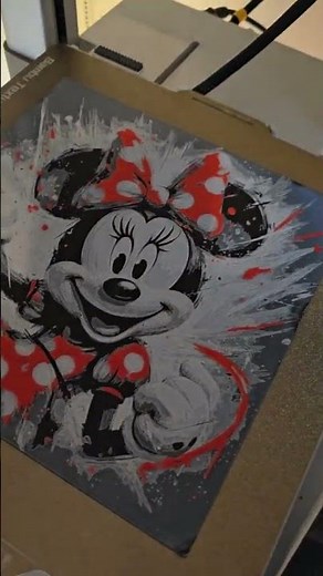 Minnie Mouse on HueForge – Loving These Prints! | #3dprinting #minnie #plafilament