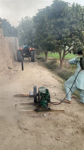 mini engine start tire stunt