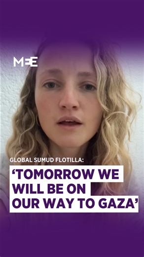 The Global Sumud Flotilla is set to depart Tunis tomorrow and continue its mission to deliver humanitarian aid to Gaza, Middle East Eye's Mathilda Mallinson reports. Any boats not ready to sail by Saturday will be left behind. However, more vessels are expected to join the flotilla from Greece and Italy. The global fleet of boats, which are part of an international initiative aimed at delivering humanitarian aid to people in Gaza, set sail for Gaza on 1 September. The coalition of hundreds of pa