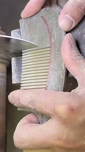 the process of making atomic material combs, or forming them using modern sophisticated machines.