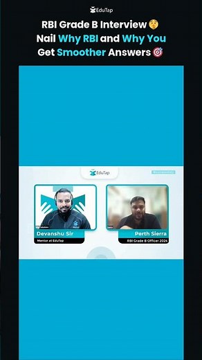 RBI Grade B Topper Reveals Interview Strategy | Answer Why RBI and Why You