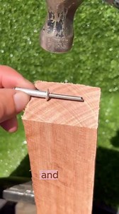1.9K views | A wooden handle joint made using rivets An unexpected solution that works #WorkshopHack #ToolRepair #WoodHandleFix | Tool Titans | Facebook