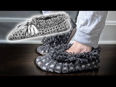 1890s Victorian Slippers - did I finally get them right?! | Historical Knitting