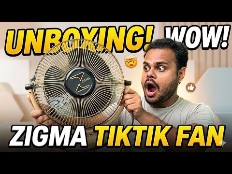 Zigma Tiktik Table Fan Unboxing Review | Best Portable Table Fan 2026 ⚡️| Zigma Table fan Speed Test
