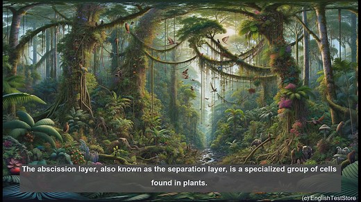 Abscission layer in biology