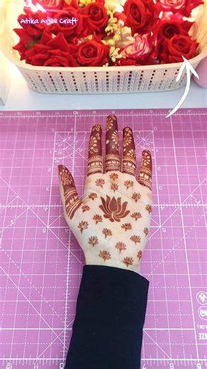 Stylish Mehndi Design 💕😍 | Bought Organic Mehndi for the First Time 🤭 #shorts #mehndi #viral