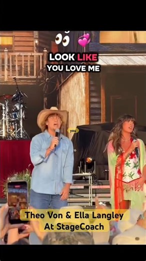 Theo Von & Ella Langley at Stage Coach #theovon #EllaLangley #countrymusic #stagecoach #viralshort