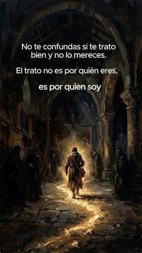 “No te confundas si te trato bien y no lo mereces. El trato no es por quién eres, es por quien soy.”