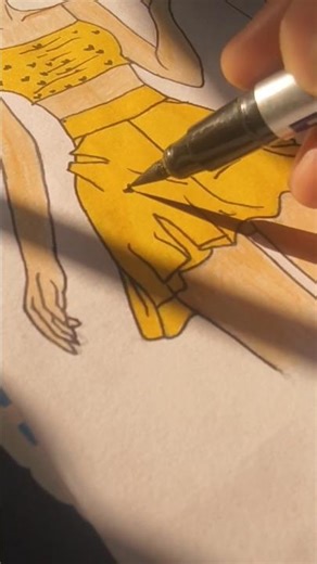 How to Design Patterns on Fashion Sketches #drawing#art#shorts
