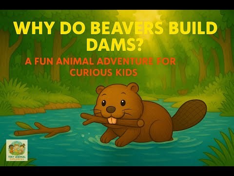 Why do beavers build dams? I Animals Facts for Kids I Tiny Animal Explorers