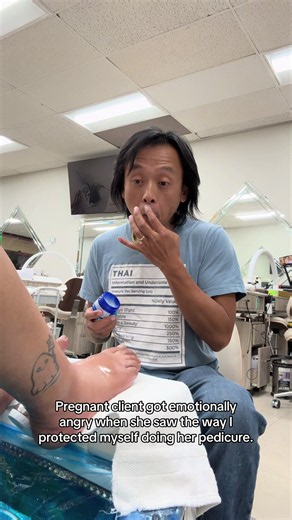 Pregnant client upset at pedicure protection — nail tech reaction