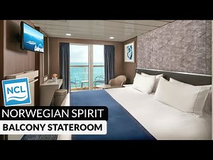 NCL Spirit | Balcony Stateroom Full Tour & Review 4K | Category BA, BB, BF, BC