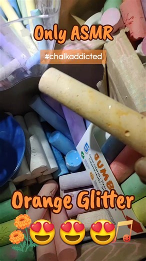 Exploring Glitter Chalk for ASMR Fun!