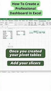 How to Make Your Excel Data Actually Look Professional #exceldashboard #exceltutorial #excel