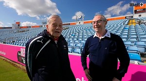 Legendary umpire Dickie Bird meets David 'Bumble' Lloyd