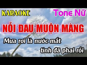 Nỗi Đau Muộn Màng Karaoke Tone Nữ ( C#m ) Karaoke Dễ Hát - Beat Mới