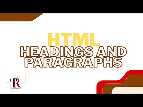 HTML Headings and Paragraphs