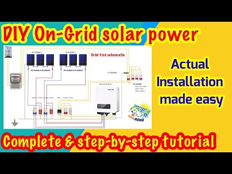 Complete, step-by-step & actual installation of On-Grid/Grid-tied solar power system | made easy