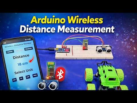 Arduino Wireless Distance Measurement System using Ultrasonic Sensor & HC-05 Bluetooth
