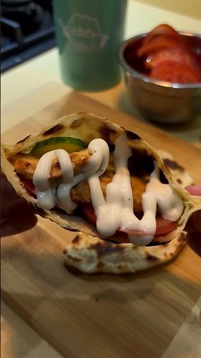 Пита с курицей и овощами 🫶🏻 #еда #рецепты #пита
