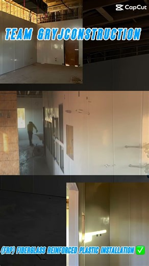 FRP installation! Commercial work all glory to god!💯✅#subscribemychannel