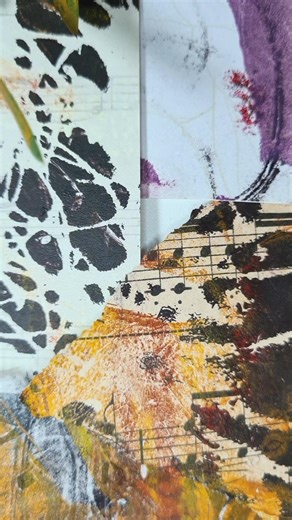 Making botanical gel plate prints onto interesting paper for use in art journaling. #gelplate #diy