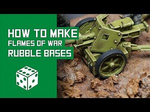 How To Make Rubble Bases For Flames Of War Miniatures