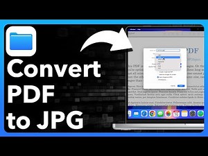 How To Convert PDF To JPG On Mac