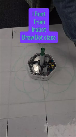 Morgan Walton on Instagram: "Coding and robotics lesson with @irobot Love seeing the crossover with tech and art. #STEM #stemeducation #robotics #education #coding"