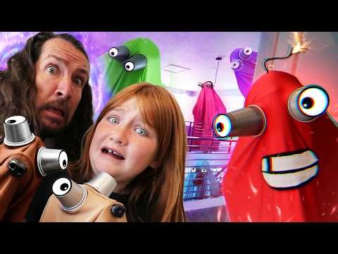 RAiNBOW GHOST 5 - a NEW PORTAL and RED!! Adley meets Olive & Koopa ghost dogs who help save Niko