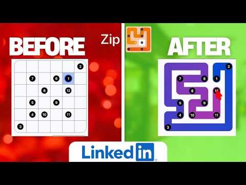 LinkedIn's NEW Puzzle Game Zip Explained!