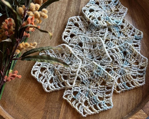 Lacy Hexagon Crochet Pattern - Etsy