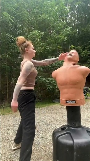 Why Was This Girl Hitting the Dummy Repeatedly? 😱🥊 Wait for the Twist! #shorts