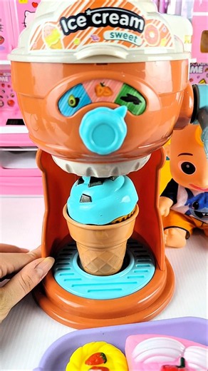 Satisfying with Unboxing & Review Miniature Ice Cream Machine | ASMR Video no music #cutetoys