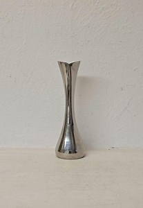 Vintage Silver-plated Vase 5.25 Inch – Mid Century Modern Metal Vase, Elegant Tapered Design, Minimalist Decor - Etsy