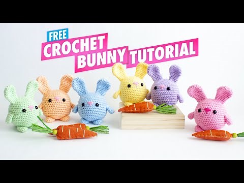 Easy Chubby Bunny Crochet Tutorial 🐰 Free Beginner Amigurumi Pattern