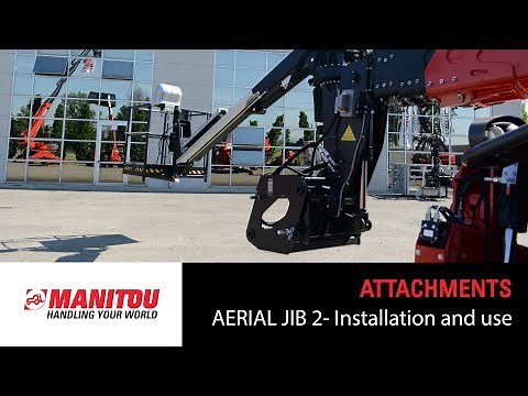 Manitou Aerial Jib 2 from positive to negative position | Manitou Attachment
