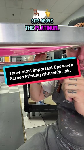 Three most important tips, when Screen Printing with white Ink! #howto #screenprinting #tshirt