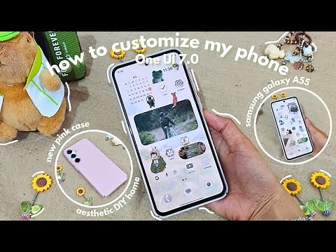 how to customize my phone (Samsung)🌻| updated to One UI 7.0, step-by-step, aesthetic DIY home 🌺✨️