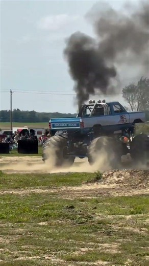 AMERICAN OUTLAW DIESEL MONSTER TRUCK GOES FULL SEND! 🤯💨 #shorts