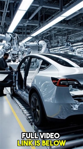 How Tesla Builds Electric Cars 😱 #shorts #teslacar