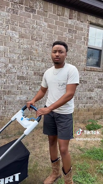 Dramatic Husband's Lawn Mowing Comedy | Mian Waylon Couple