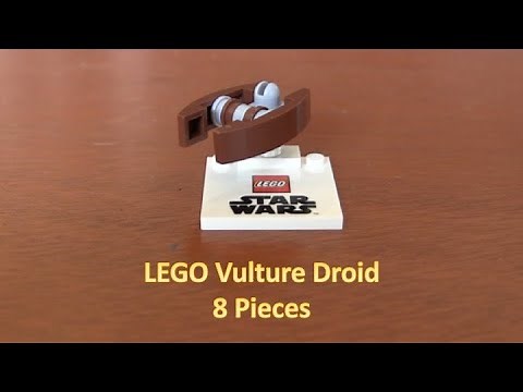 How To Build A LEGO Star Wars Mini Vulture Droid 8 Pieces