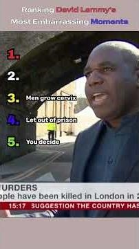 Ranking David Lammy’s Most Embarrassing Moments 😬