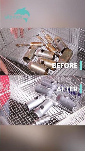 Skymen Benchtop Ultrasonic Cleaner Rust Removal | Restore Metal Hardware Parts