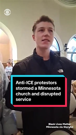 The Department of Justice said Sunday it is investigating a group of protesters in Minnesota who disrupted services at a church where a local official with U.S. Immigration and Customs Enforcement apparently serves as a pastor. A livestreamed video posted on the Facebook page of Black Lives Matter Minnesota, one of the protest's organizers, shows a group of people interrupting services at the Cities Church in St. Paul by chanting