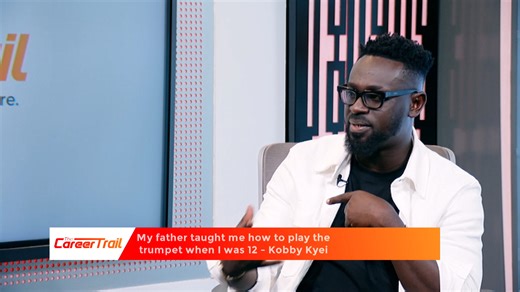 My dad taught me how to play the trumpet – Kobby Kyei #TheCareerTrail #Joylearning #JoyNews | Joy Learning