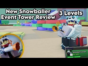 Snowballer Event Tower Rewview, is it good? | Tower Defense Simulator